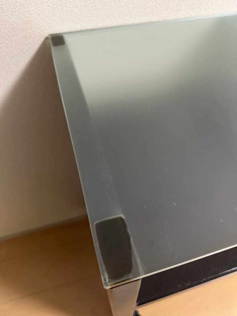 バム フルオーダーテーブル ガラス天板 天板新品 パソコン ネイルデスク