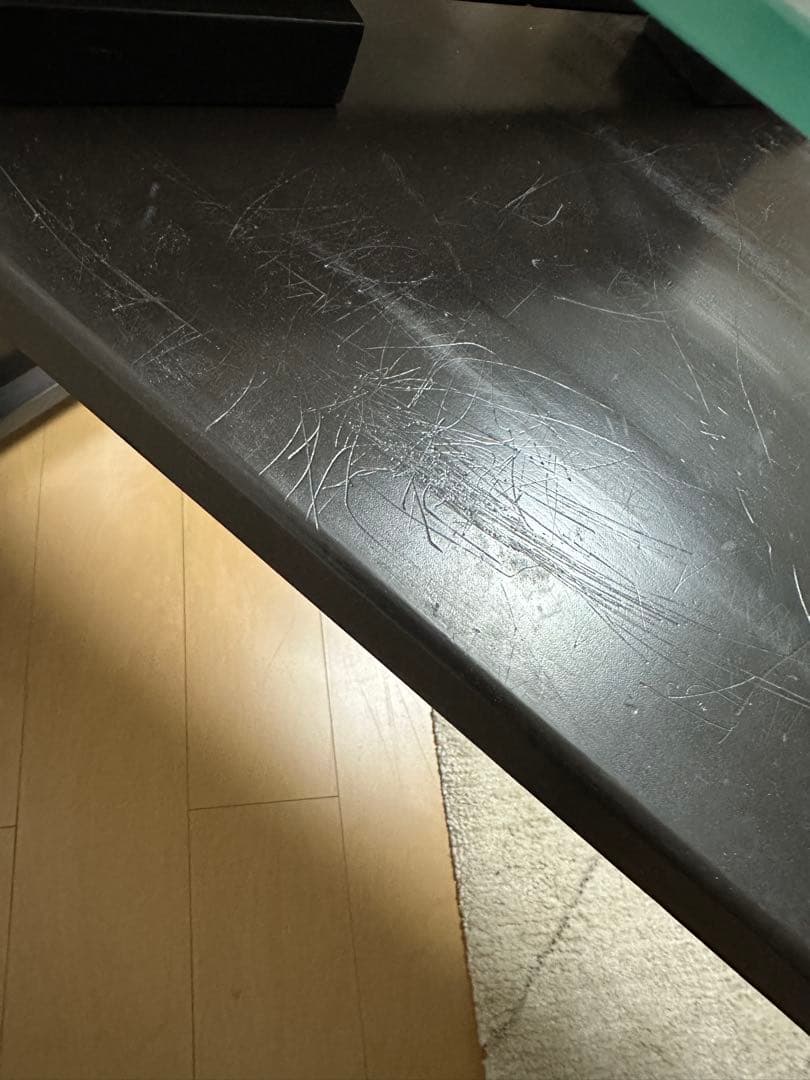 バム フルオーダーテーブル ガラス天板 天板新品 パソコン ネイルデスク