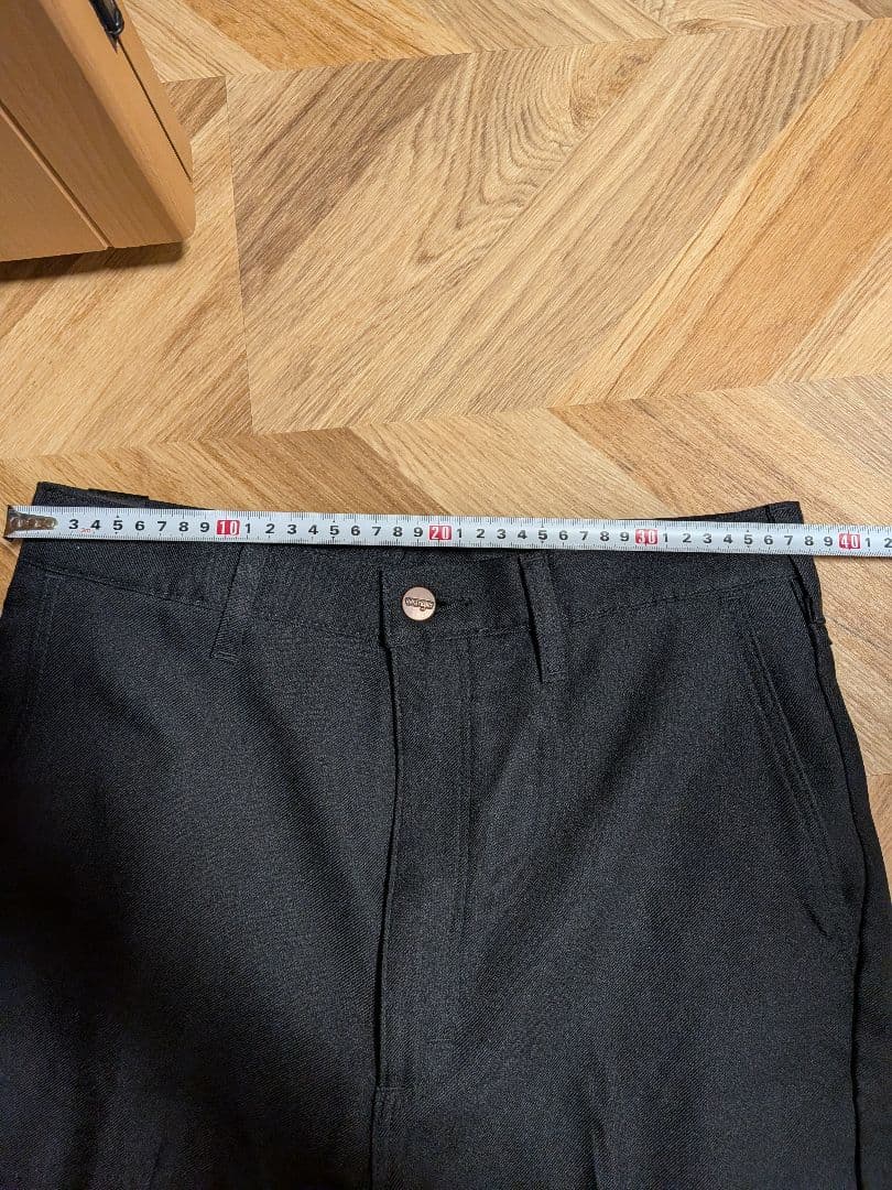 wrangler×n.hollywood 黒 スラックス ストレートフィット