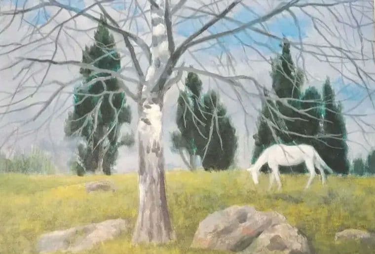 東山魁夷 「白馬幻想」箱入アートシート　作品集　全18作品