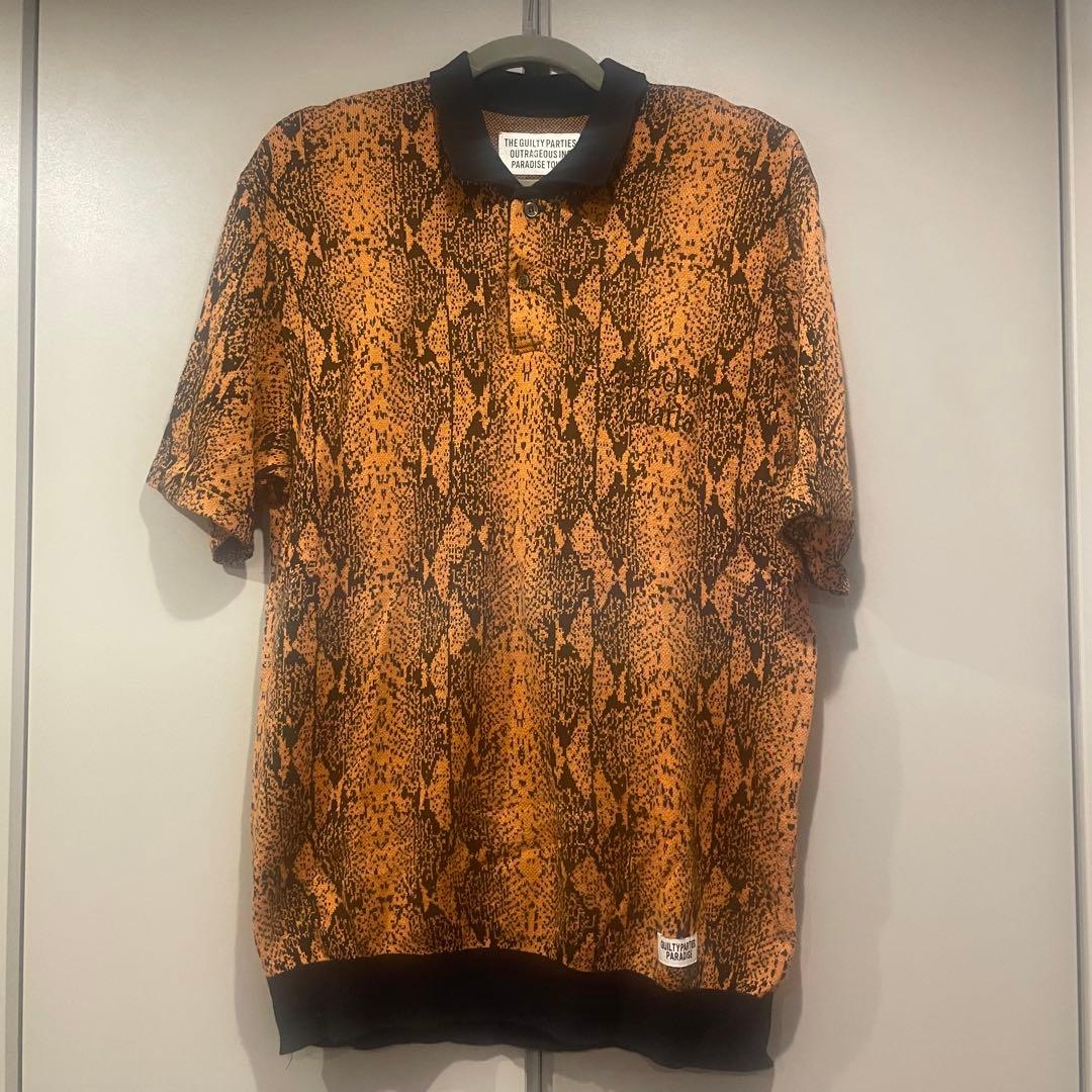 WACKO MARIA ワコマリア ポロシャツ 23SS パイソン柄 ジャガード