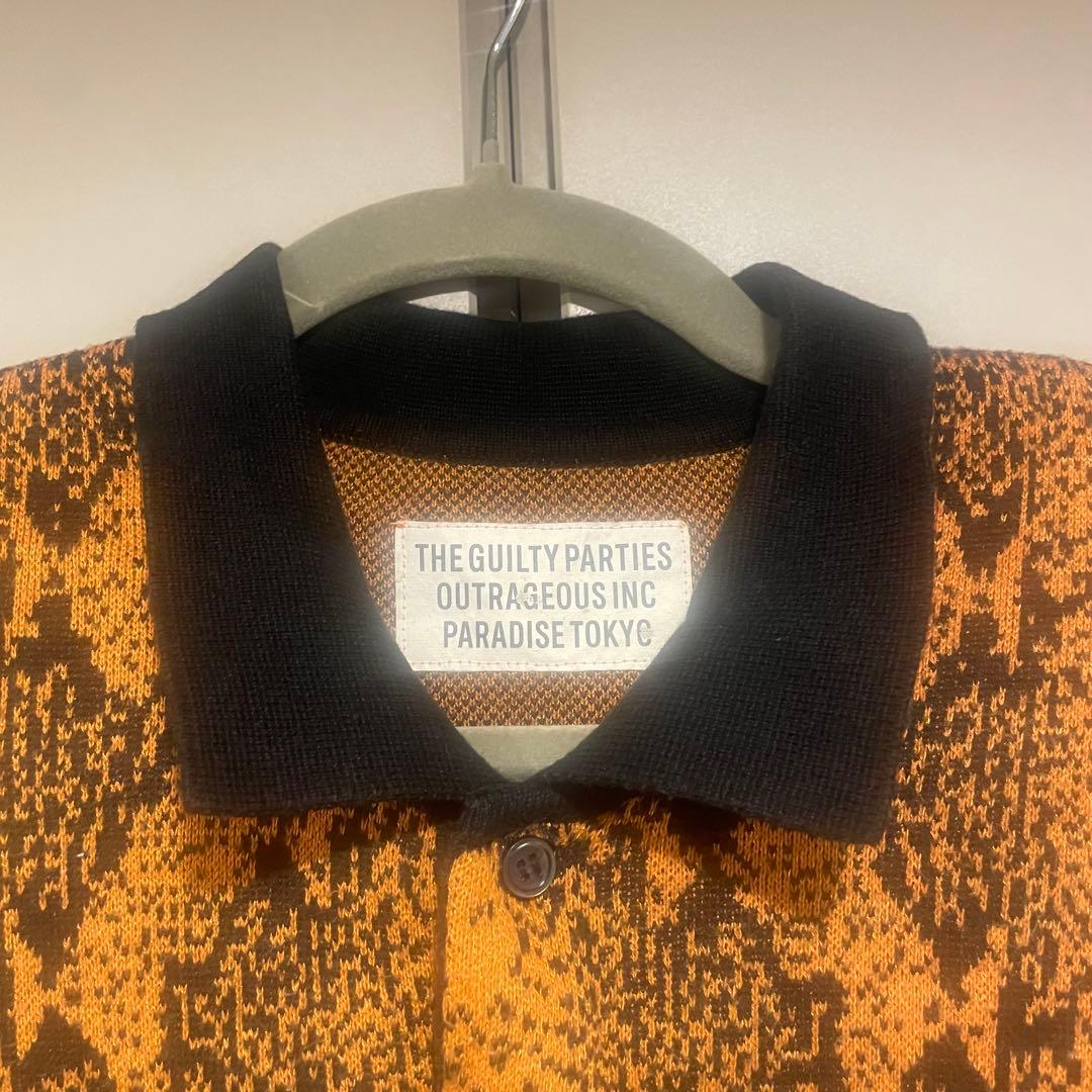 WACKO MARIA ワコマリア ポロシャツ 23SS パイソン柄 ジャガード