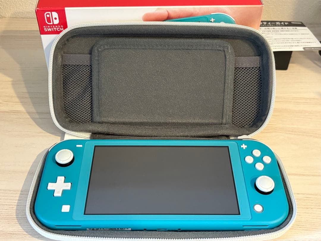 Nintendo Switch Lite ターコイズ 本体 ACアダプター 箱