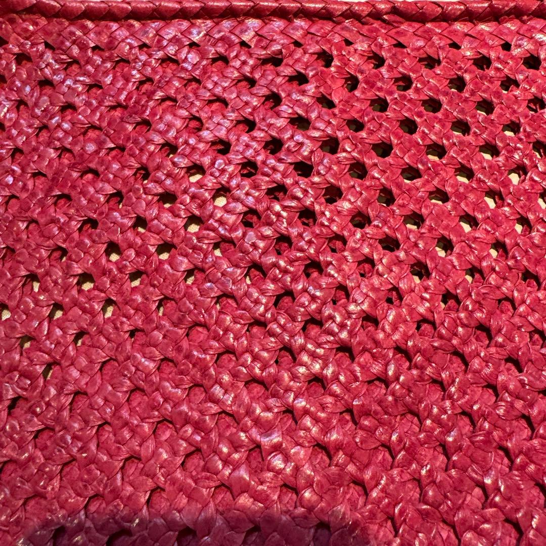 ヨーガンレール　メッシュバッグ　新品未使用　夏　ピンク色