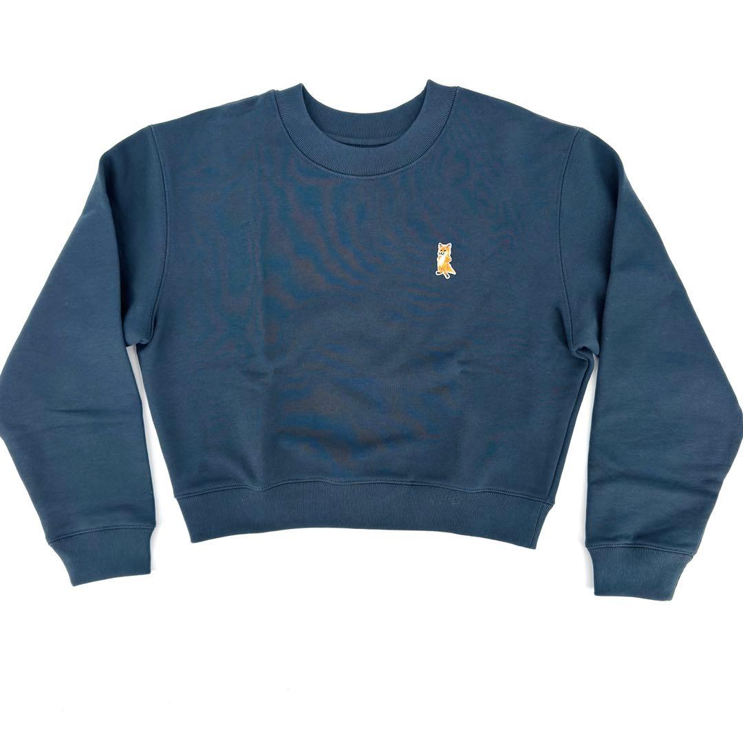 新品 MAISON KITSUNE レディフォックス クロップ スウェットシャツ