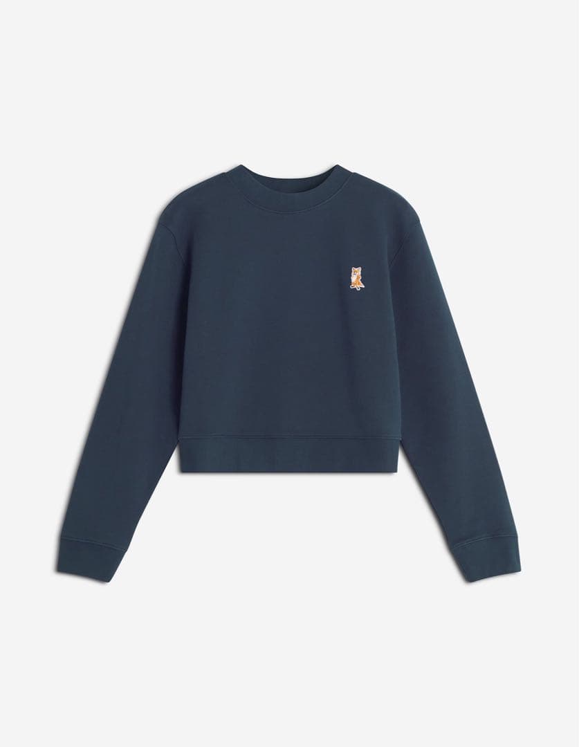 新品 MAISON KITSUNE レディフォックス クロップ スウェットシャツ