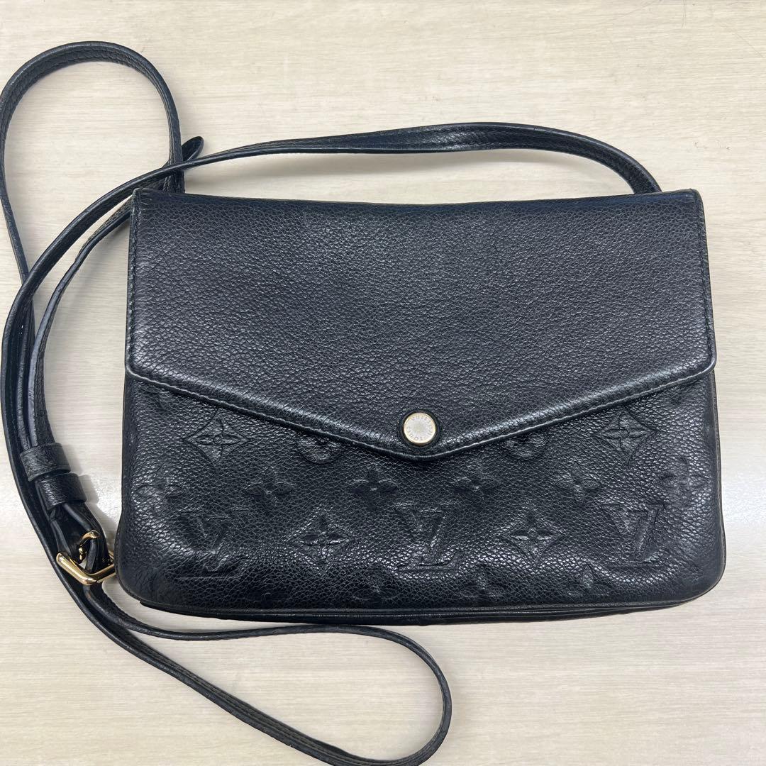 Louis Vuitton ブラックショルダーバッグ　アンプラント