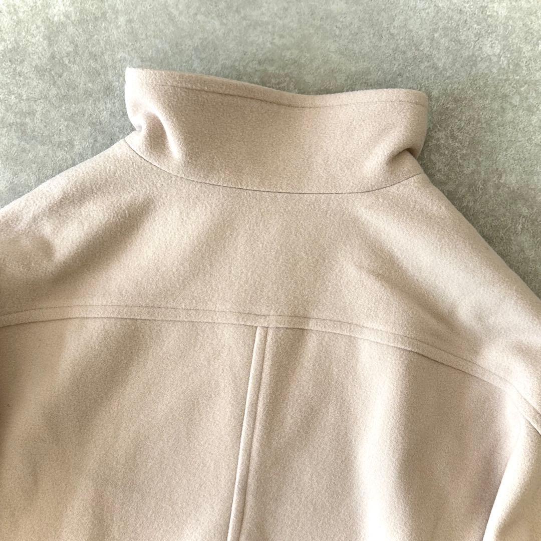 り*ー様 美品 アナイ ラムウール ケープコート ベージュ 36 S相当 ショー