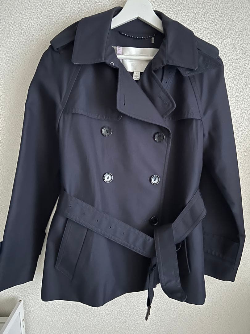 COACH ネイビー ショートトレンチコート Mサイズ