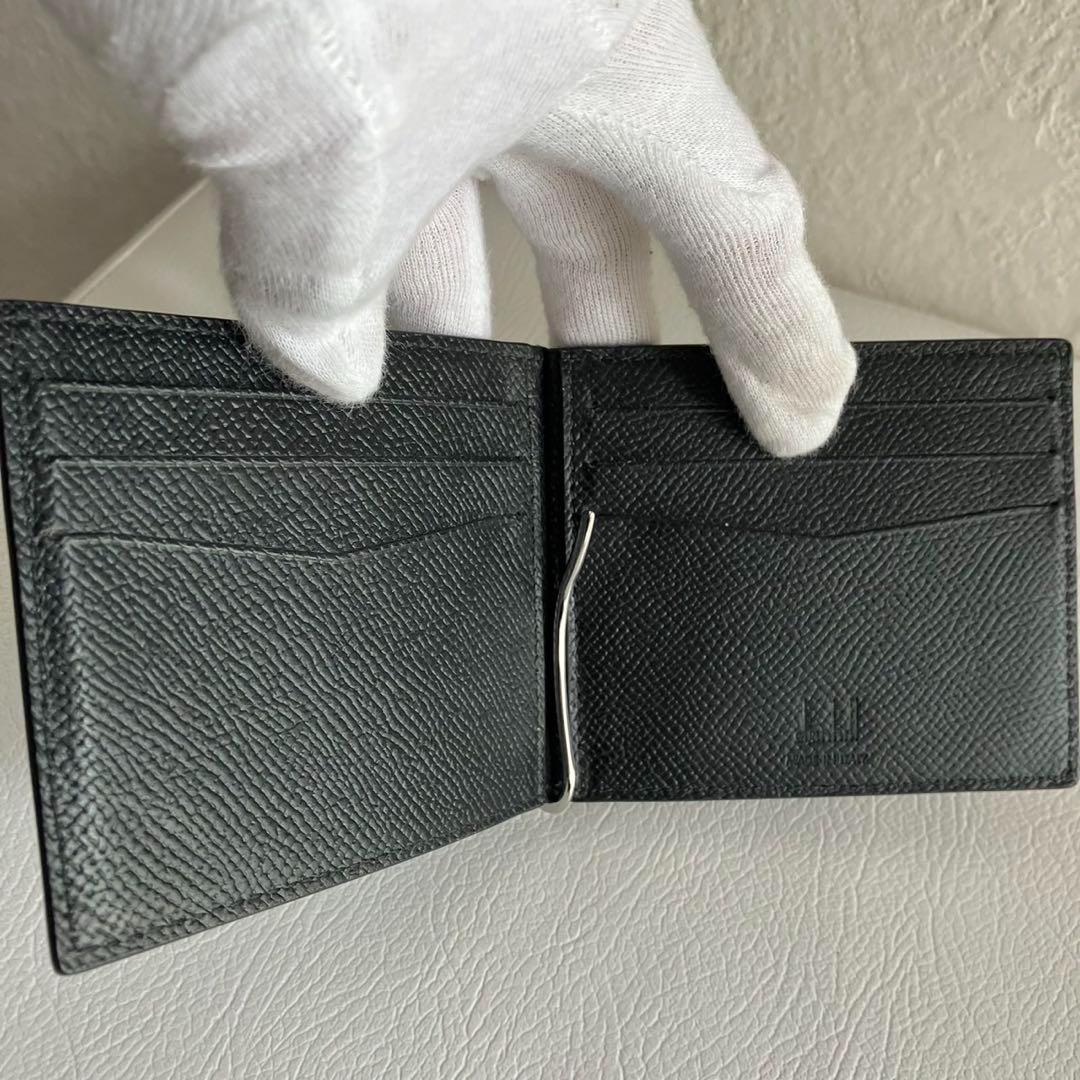 近年モデル 美品 ダンヒル dunhill カドガン マネークリップ ブラック