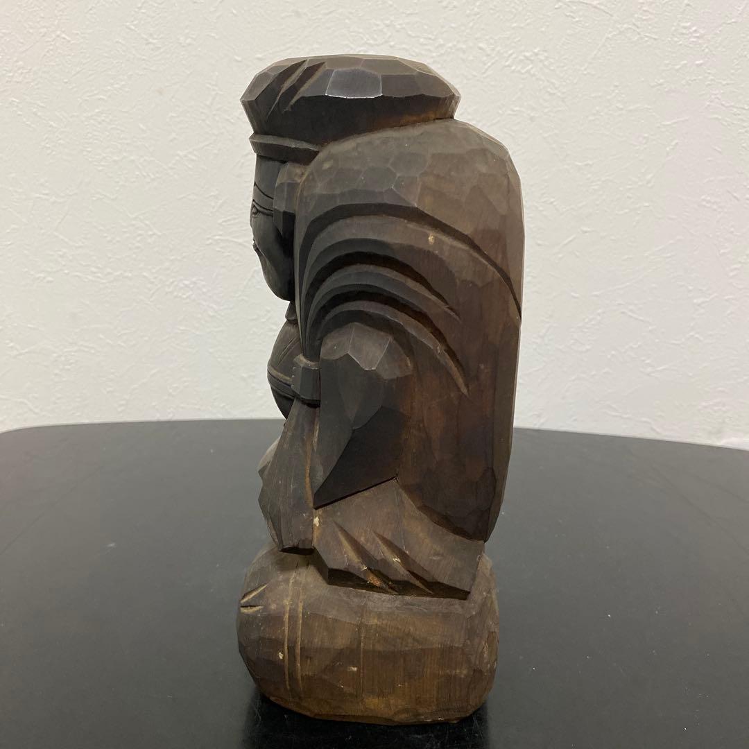 江戸〜明治時代 木彫 大黒天像 民衆仏