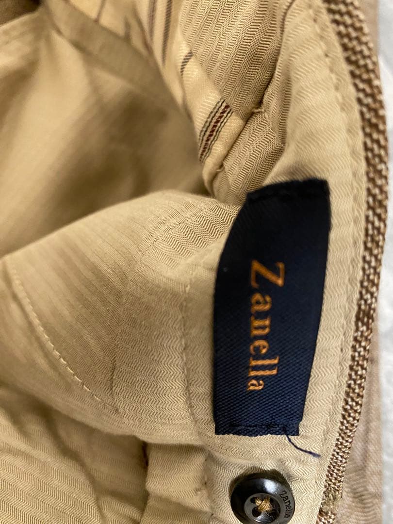 秋冬用　Zanella ウィンドーペン柄 パンツ