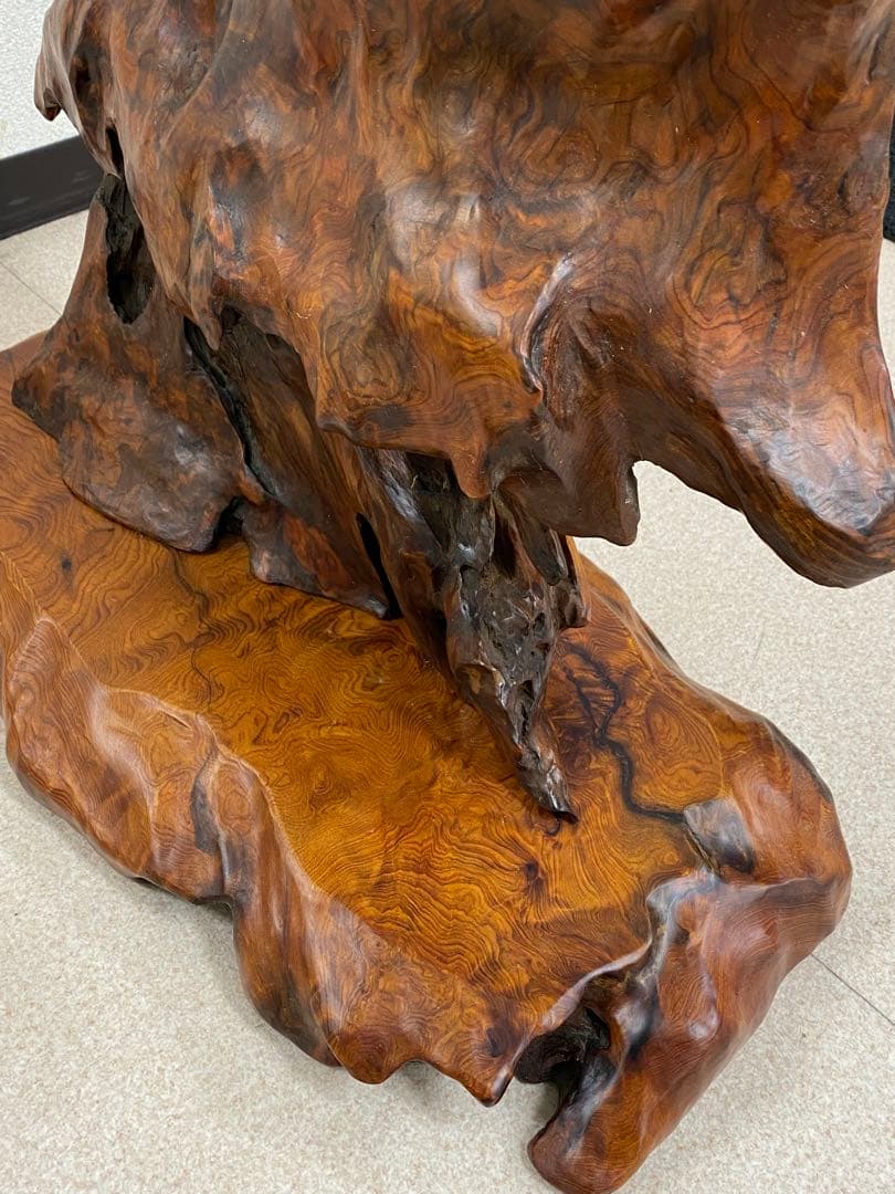 3-2799 屋久杉？置物・飾り（高さ約90cm・約11kg）