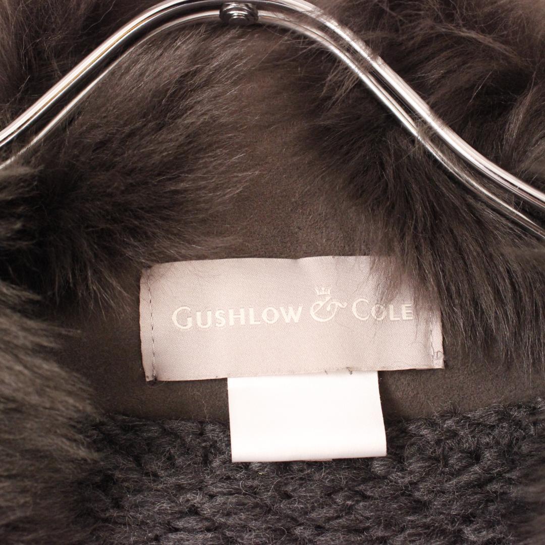 GUSHLOW&COLE ニット切り替えムートンベスト アルパカ