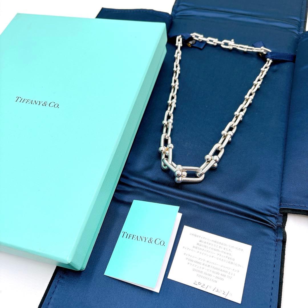 美品 ティファニー ハードウェア グラジュエイテッド ネックレス シルバー925