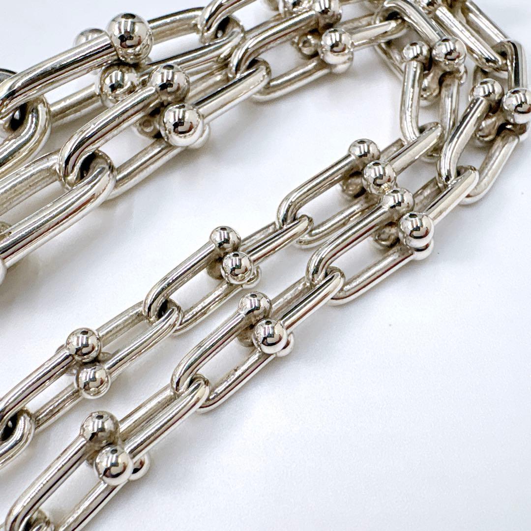 美品 ティファニー ハードウェア グラジュエイテッド ネックレス シルバー925