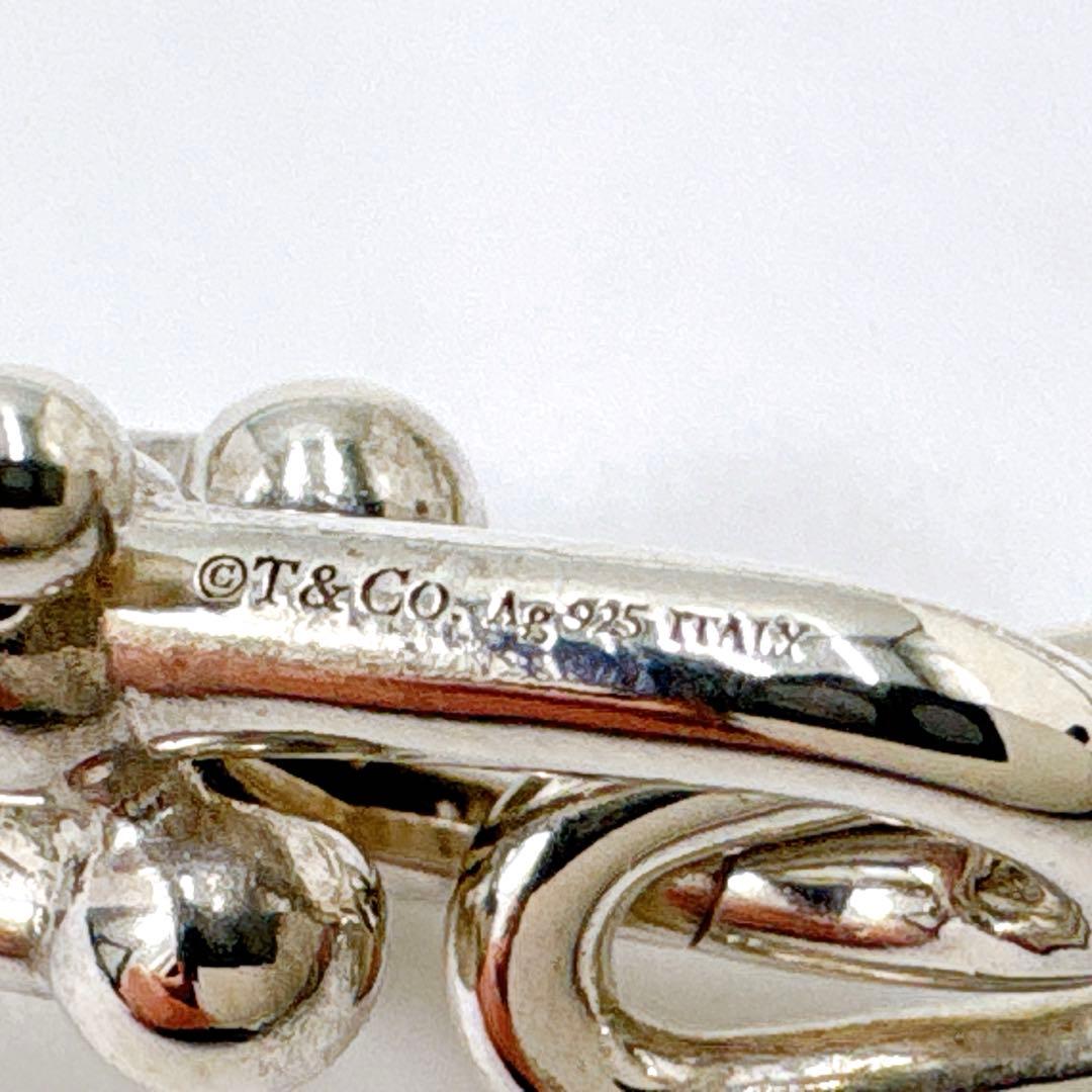 美品 ティファニー ハードウェア グラジュエイテッド ネックレス シルバー925