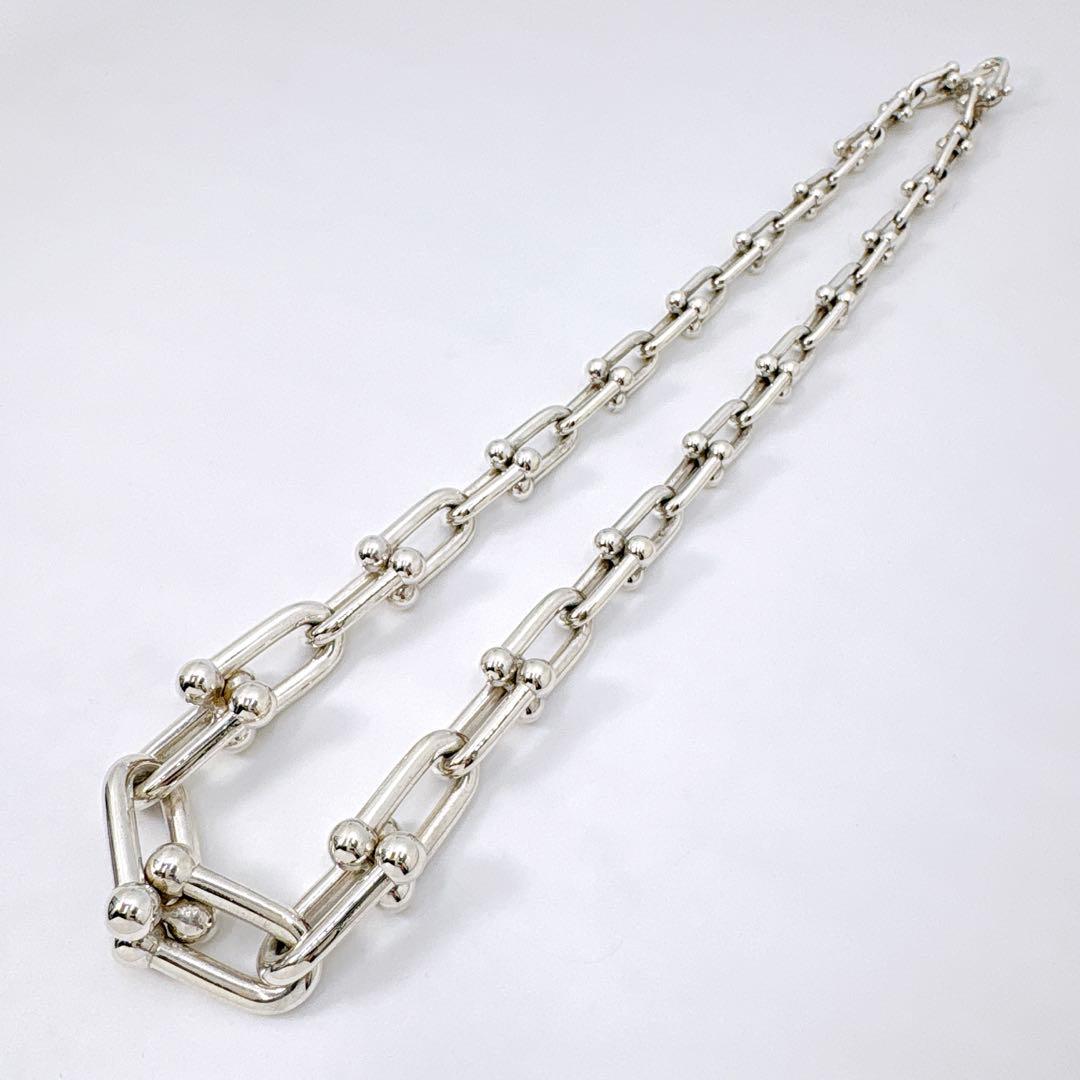 美品 ティファニー ハードウェア グラジュエイテッド ネックレス シルバー925