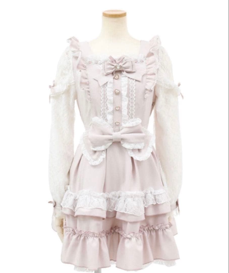 LIZLISA ティアラリボンティアードワンピース