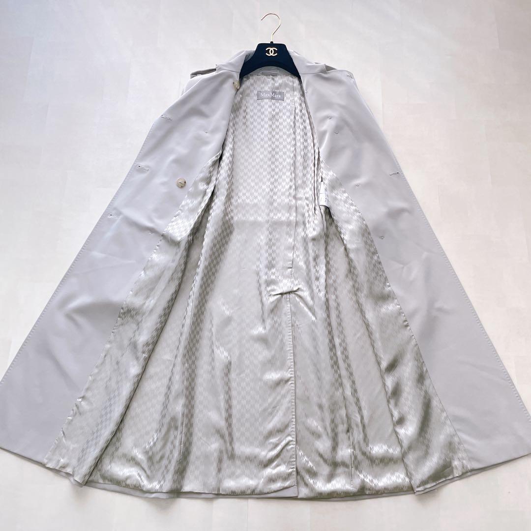 美品✨マックスマーラ アイコントレンチコート Mロゴ裏地 ベルト付き 42 XL