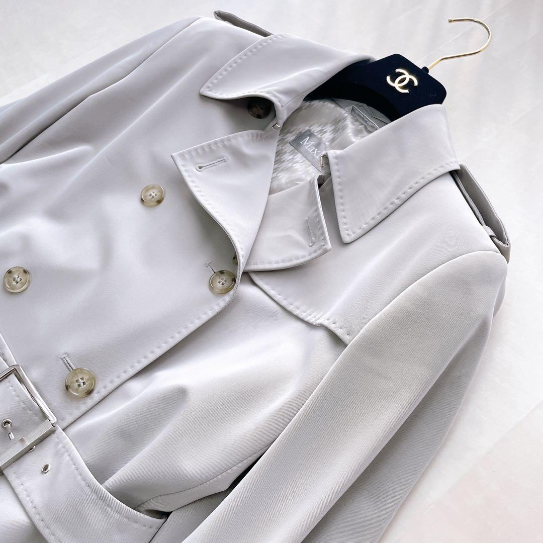 美品✨マックスマーラ アイコントレンチコート Mロゴ裏地 ベルト付き 42 XL