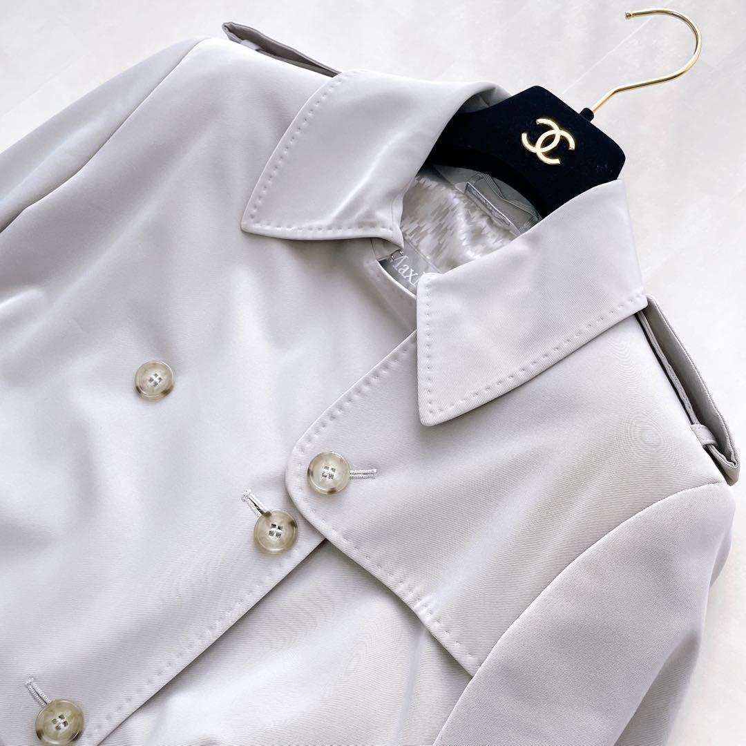 美品✨マックスマーラ アイコントレンチコート Mロゴ裏地 ベルト付き 42 XL