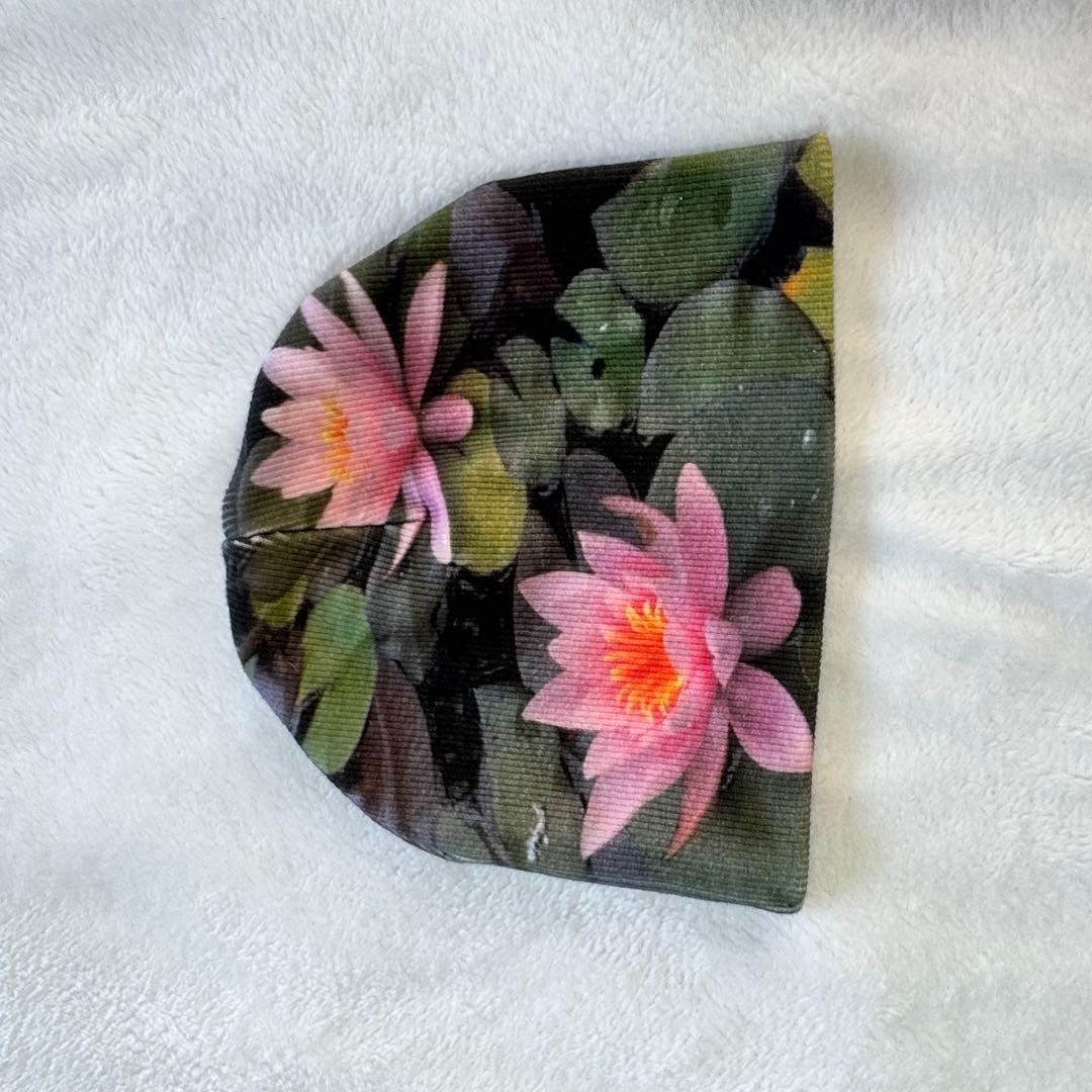 labyrins 蓮 ビーニー picture beanie lotus 帽子