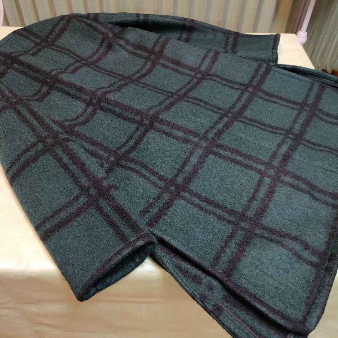 【１月特価】新品未使用　マルニ　 ロングコート　チェック　緑　２８万タグ付