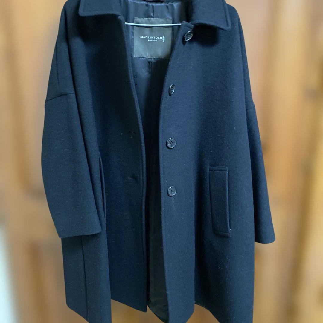 MACKINTOSH ブラック ロングコートボタン不良最終価格
