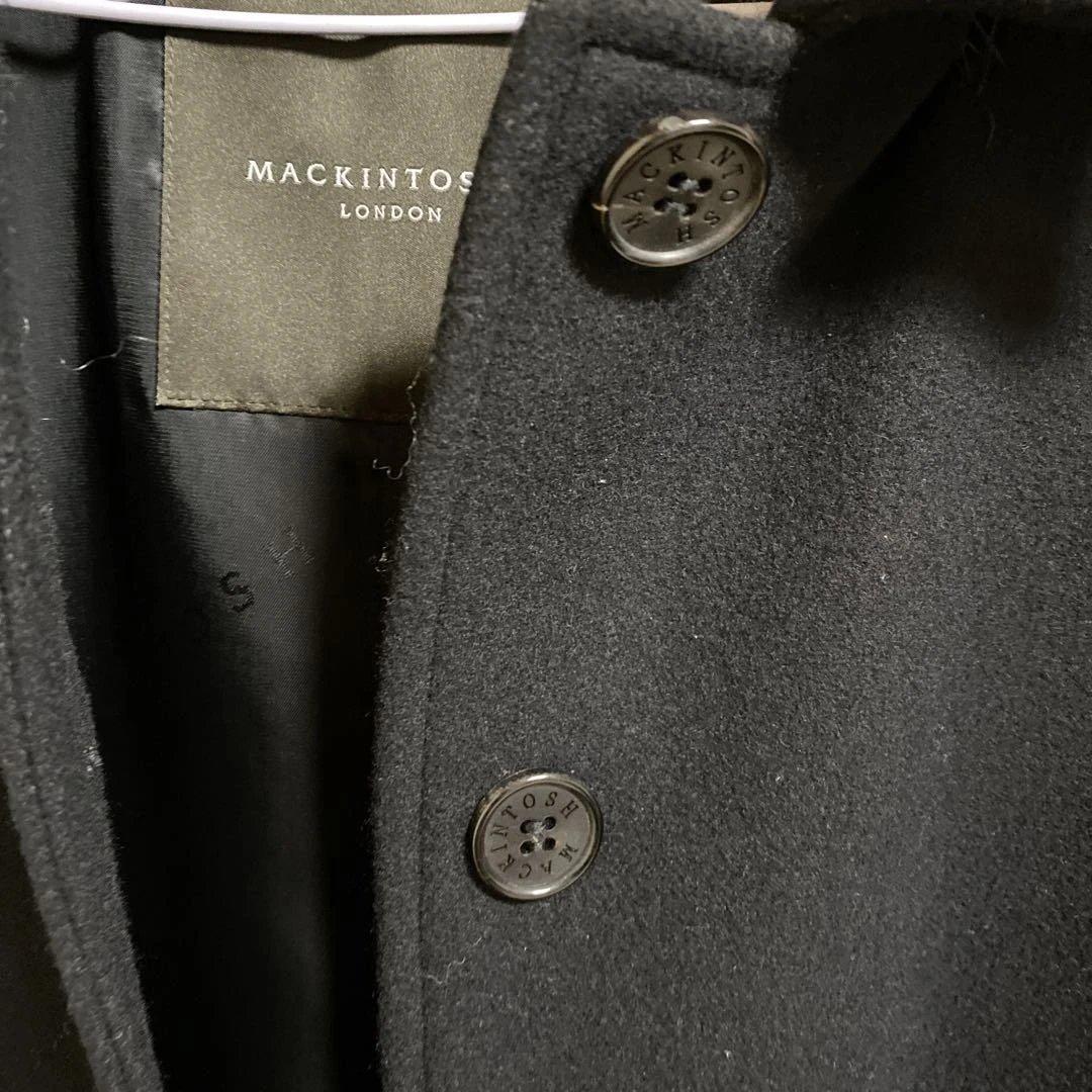 MACKINTOSH ブラック ロングコートボタン不良最終価格