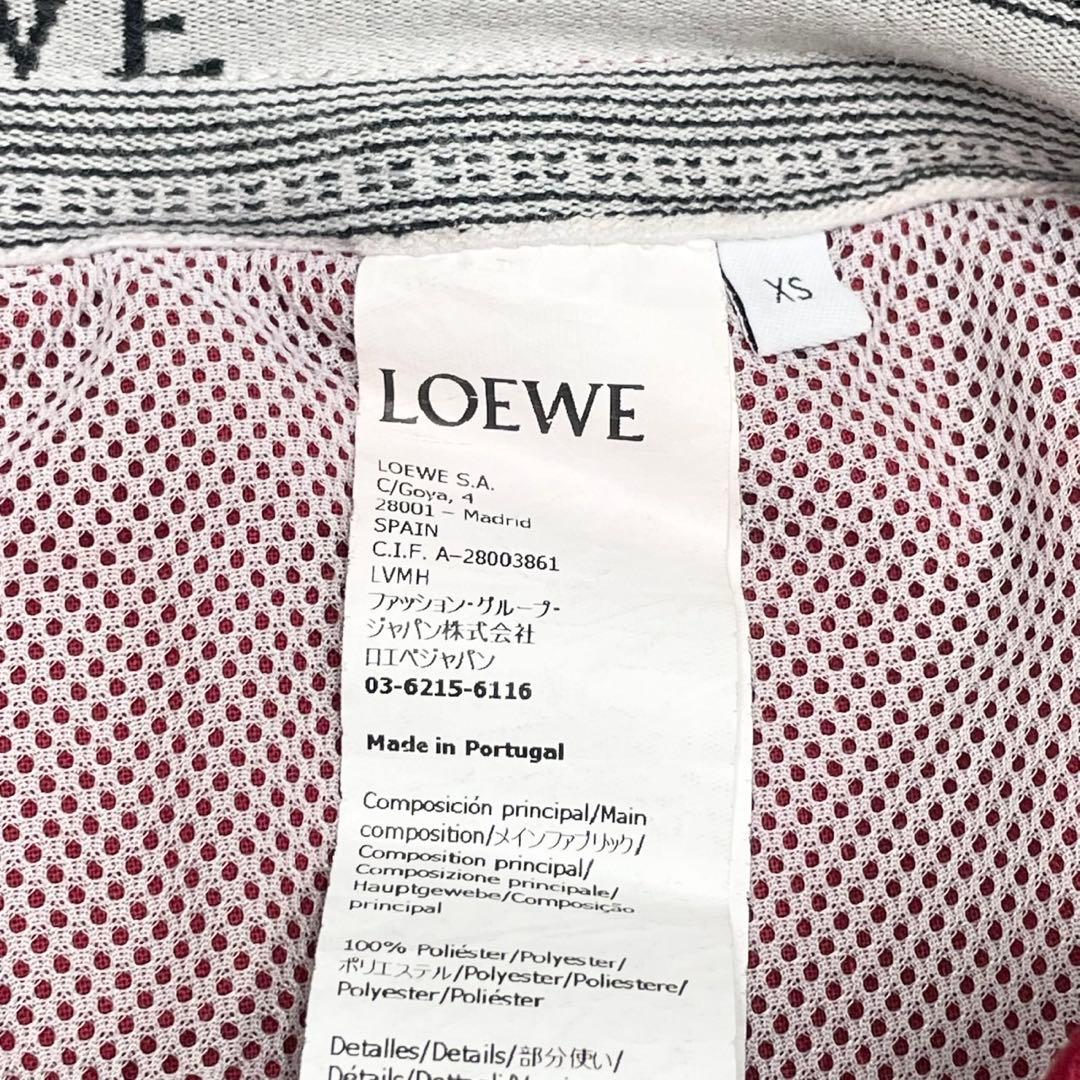 美品 LOEWE ロエベ ハーフパンツ ショートパンツ アナグラム レッド 赤