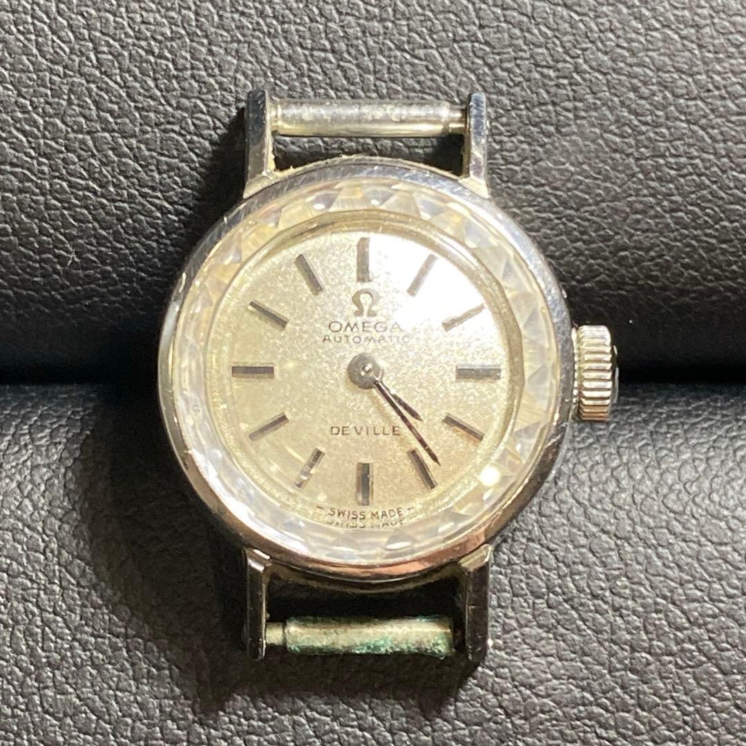 【OMEGA DE VILLE】オメガ デビル　時計　カットガラス