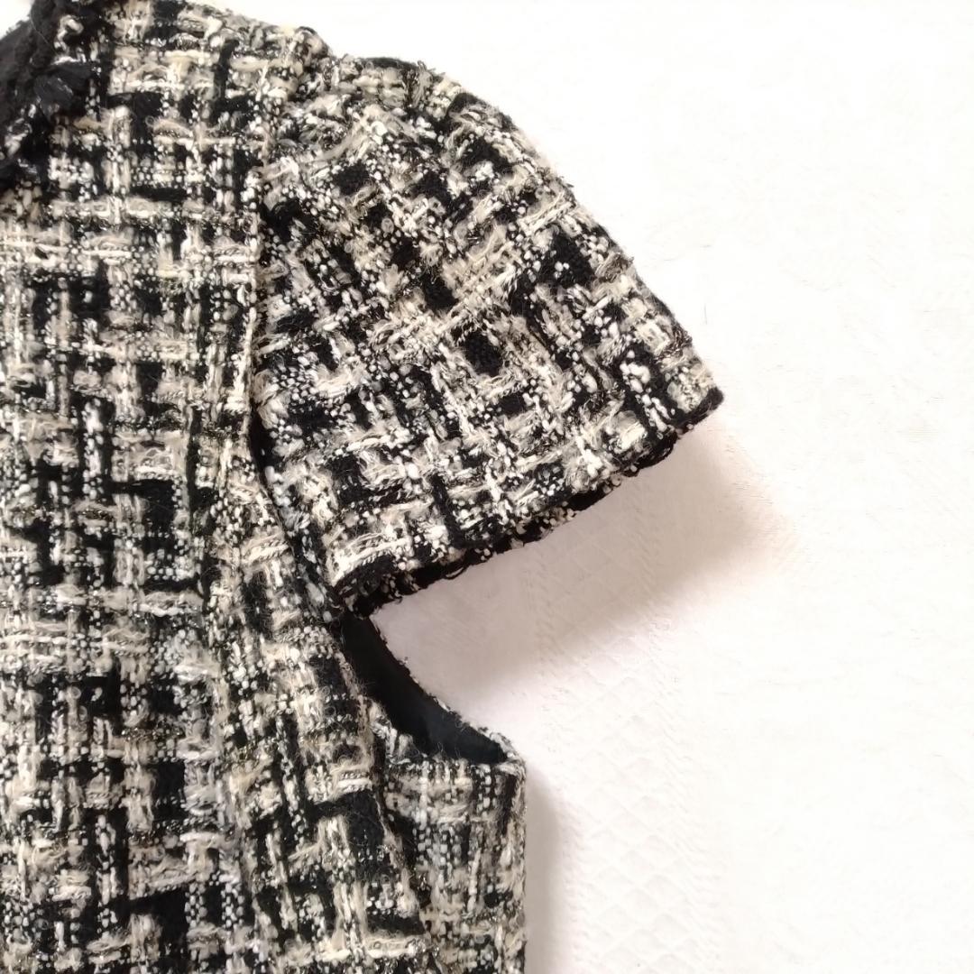 TO BE CHIC 大きいサイズ　ツイードワンピース 44