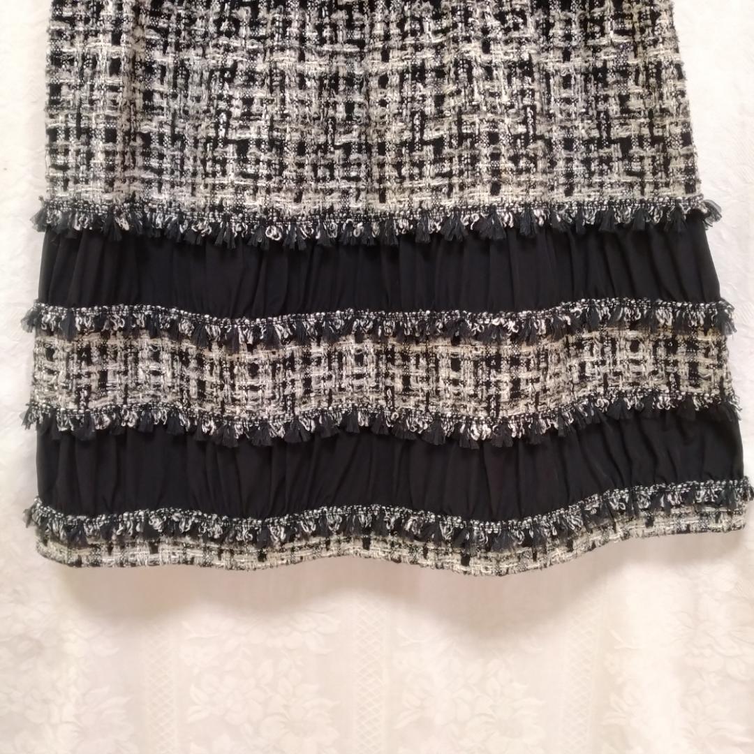 TO BE CHIC 大きいサイズ　ツイードワンピース 44