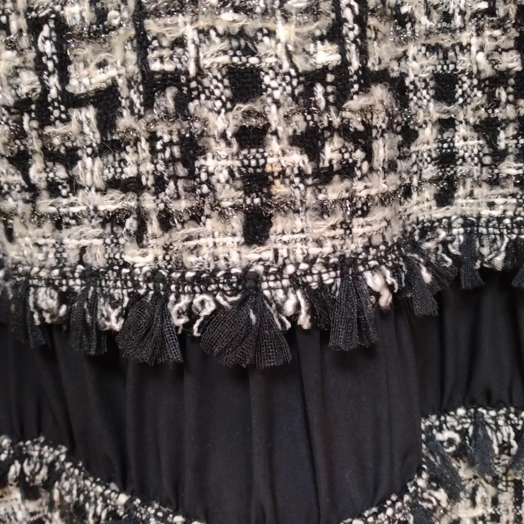 TO BE CHIC 大きいサイズ　ツイードワンピース 44