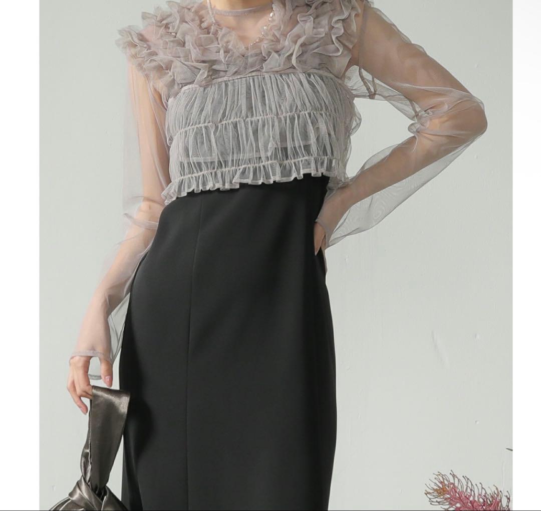 kana♡ Many way frill dress Sサイズ　ブラック