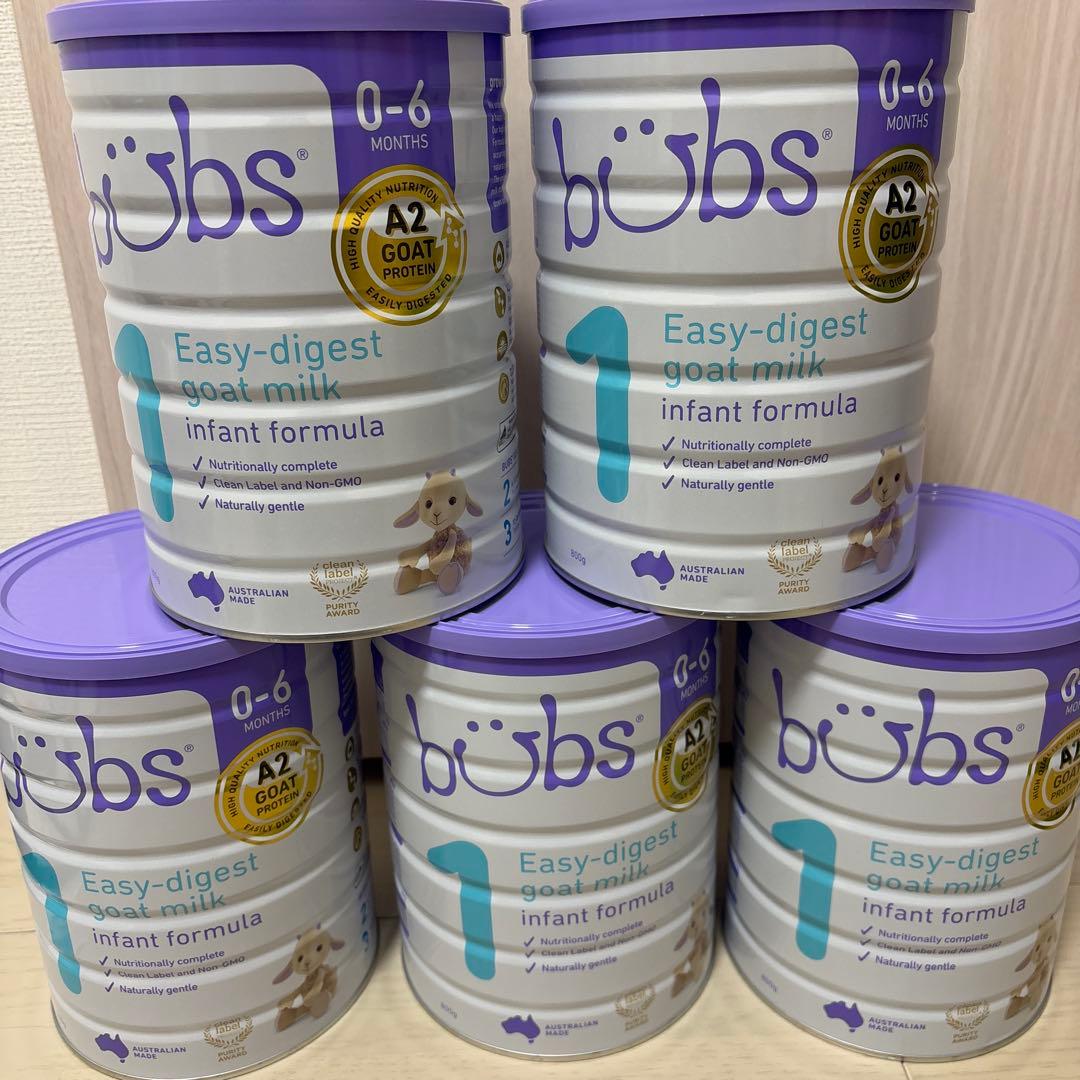 bubs Easy-digest Goat Milk 5缶セット
