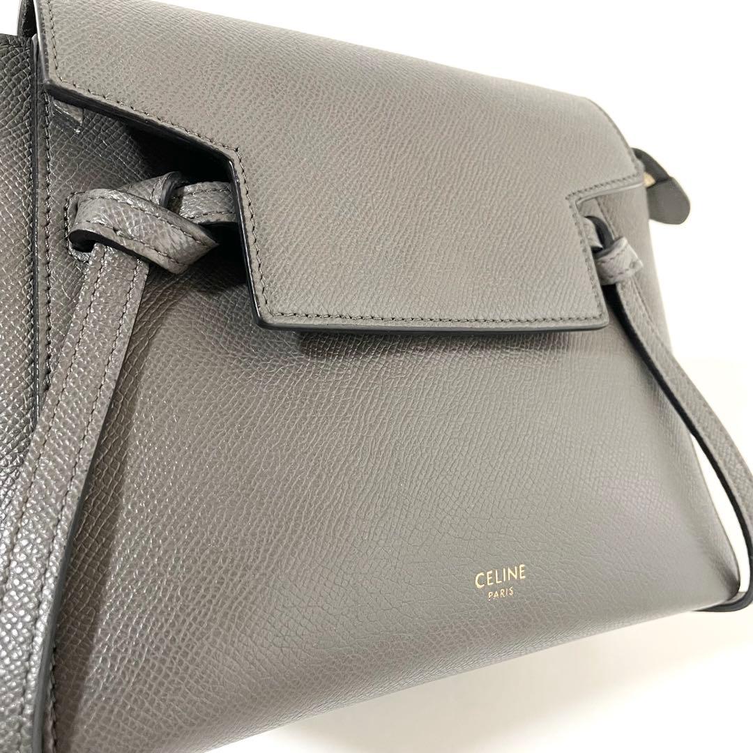 【美品】CELINE セリーヌ 2way ショルダーバッグ ベルトバッグ ナノ