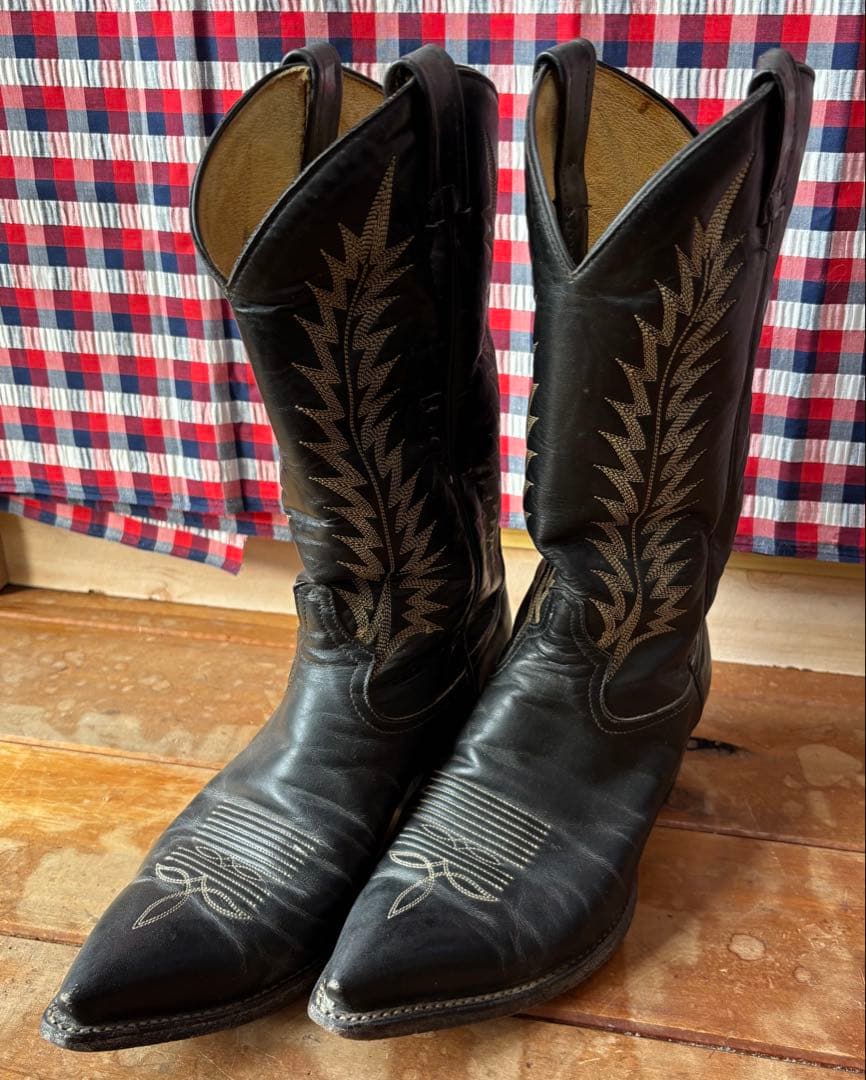 Tony Lama ウェスタンブーツ 9D ブラック