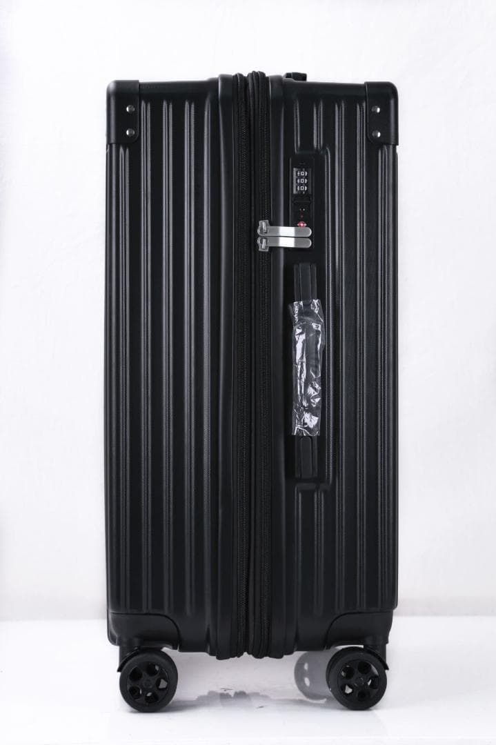 軽量Lサイズ　静音8輪　キャリーバッグ　スーツケース　キャリーケース　黒