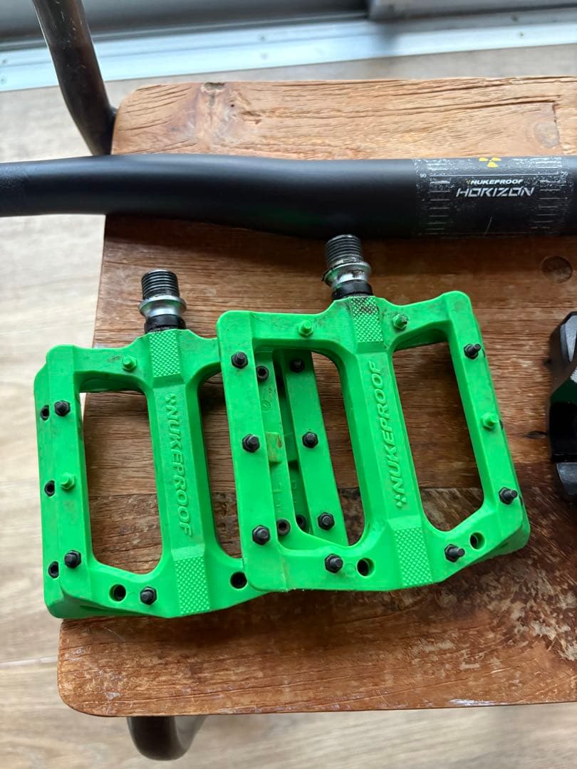 MTBハンドル　ステム、ペダルセット