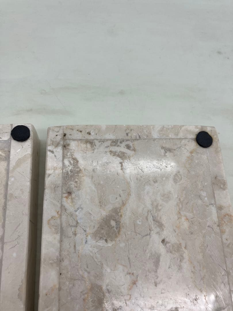 高級天然大理石 高級アメニティートレー　プレート 2つセット ②