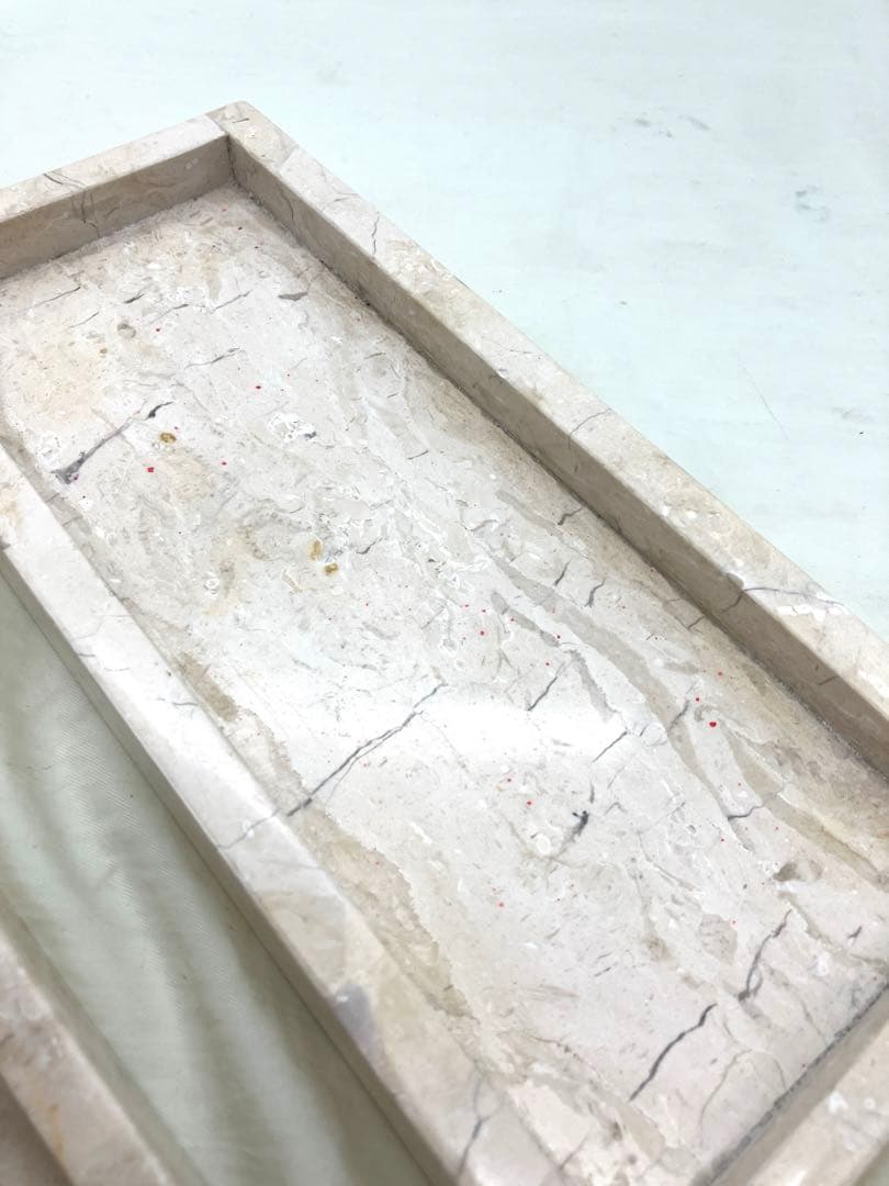 高級天然大理石 高級アメニティートレー　プレート 2つセット ②