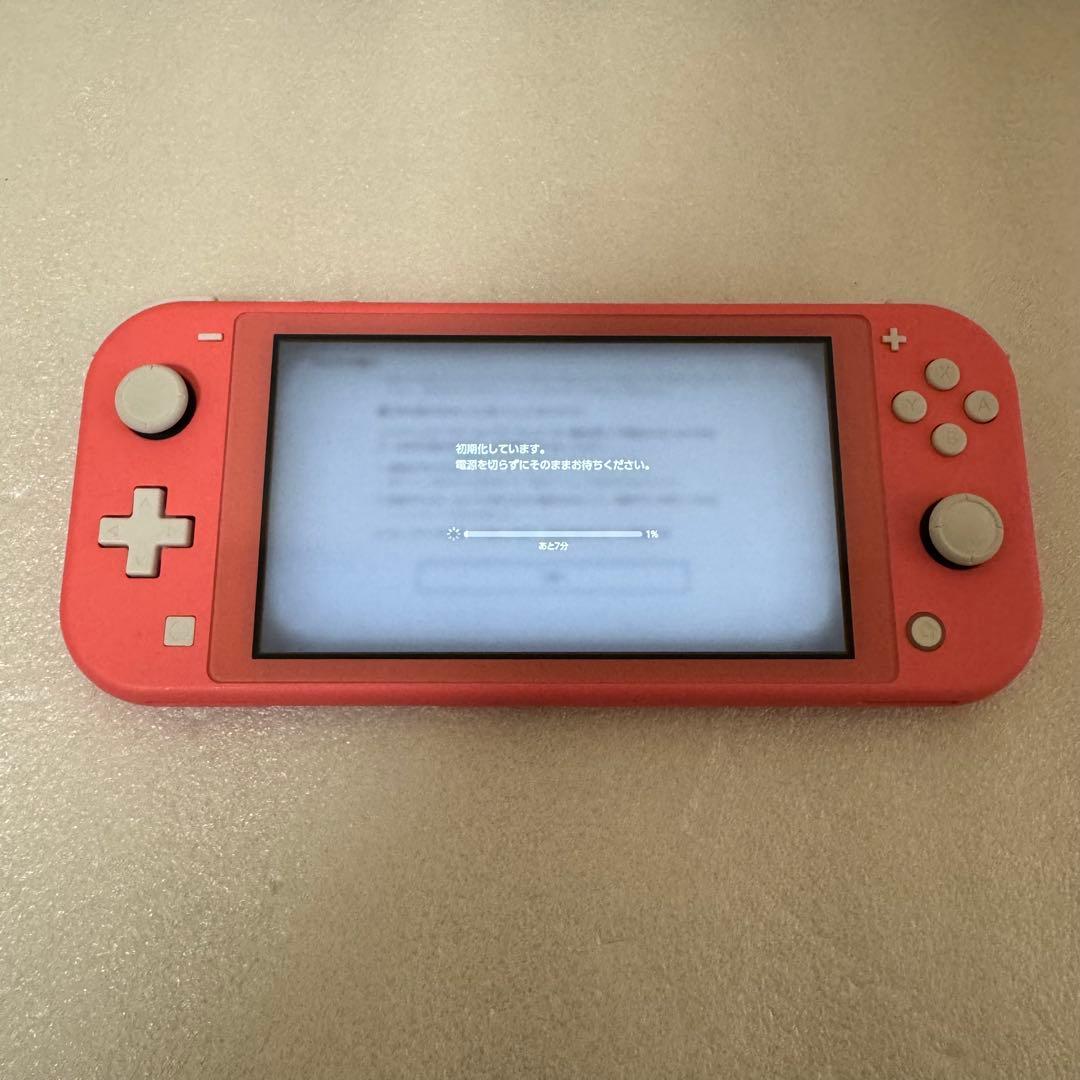 任天堂 スイッチライトSwitch lite コーラルピンク 完品 おまけ付き