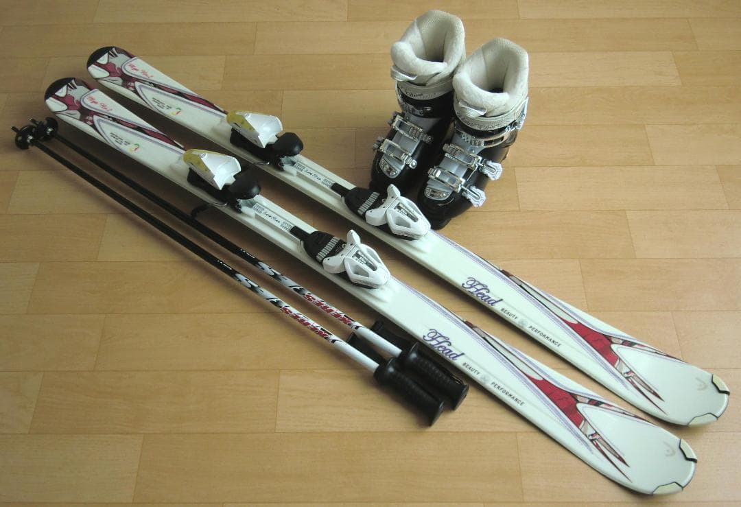 ■■送料無料■HEAD＋Hart■女性用スキーセット■142/23.5■WAX■