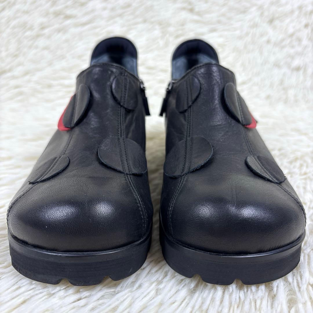 美品、慈雨、ジウ、センソユニコ、サイドジップ、レザーシューズ、靴