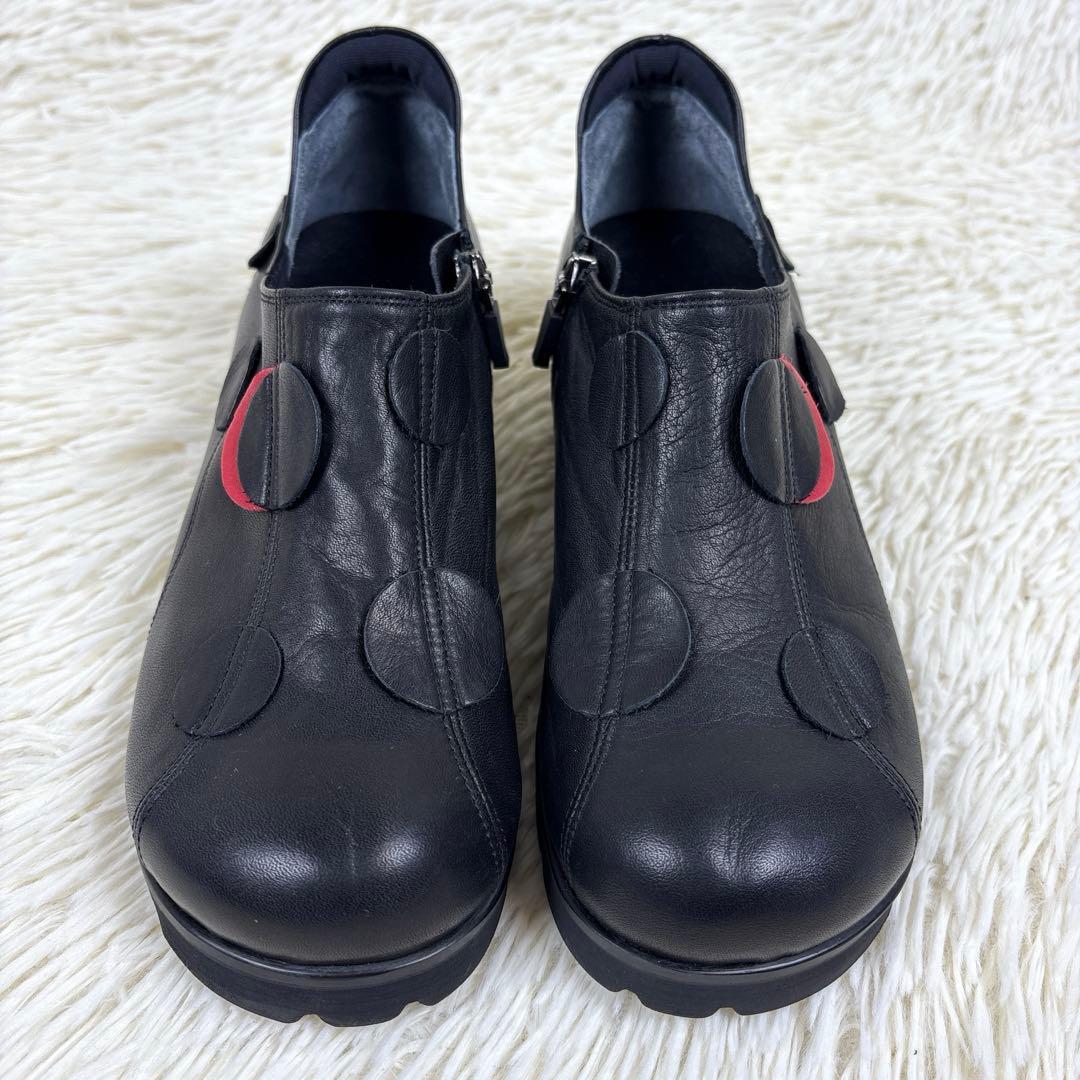 美品、慈雨、ジウ、センソユニコ、サイドジップ、レザーシューズ、靴