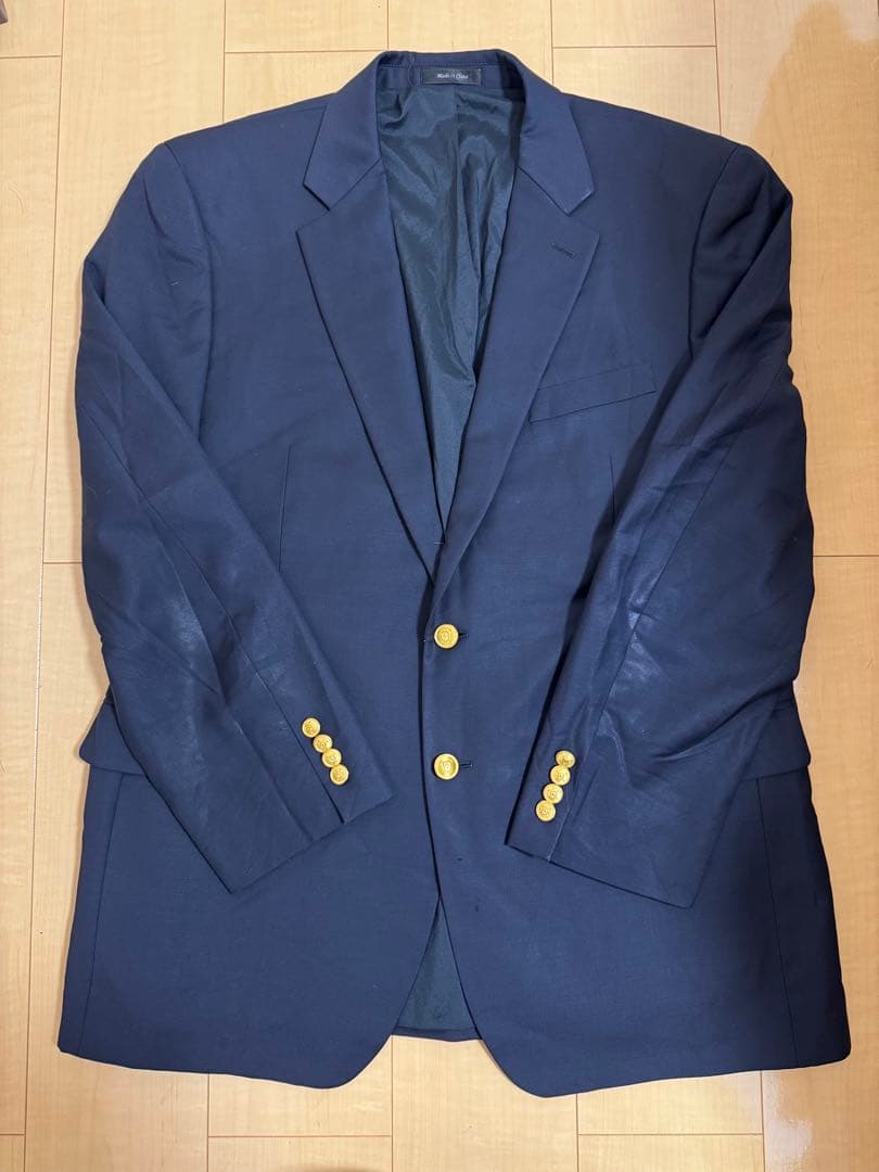 【美品】ラルフローレン 紺ブレ ウール100%