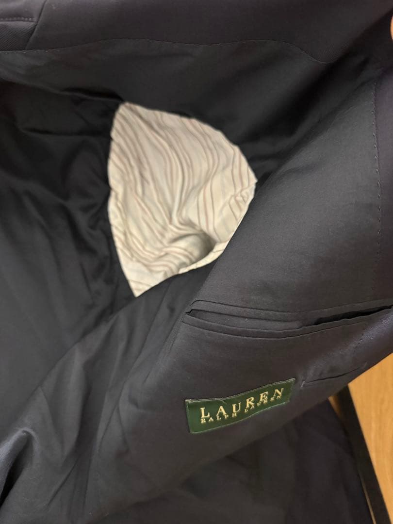 【美品】ラルフローレン 紺ブレ ウール100%