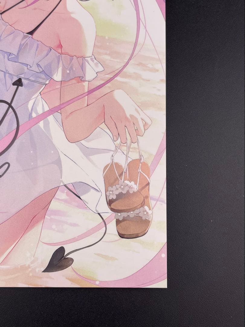 【中古品】ホロライブ　常闇トワ　誕生日記念2020年　直筆サイン入りポストカード